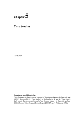 Chapter 5 Case Studies