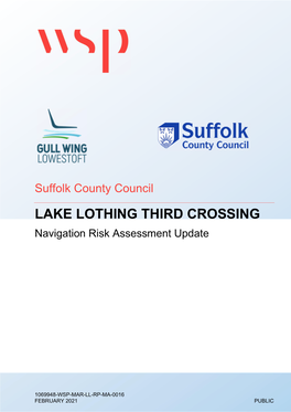 LAKE LOTHING THIRD CROSSING Navigation Risk Assessment Update