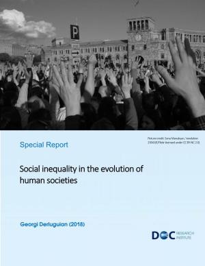 Social Inequality in the Evolution of Human Societies