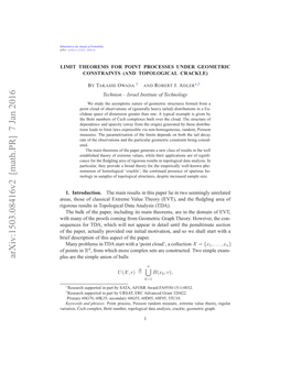 Limit Theorems for Point Processes Under Geometric Constraints (And