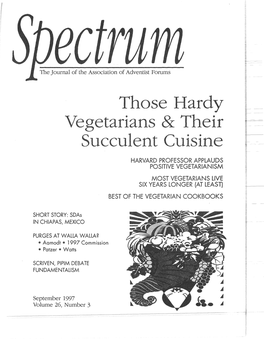Those Hardy Vegetarians Their Ucculent Cuisine