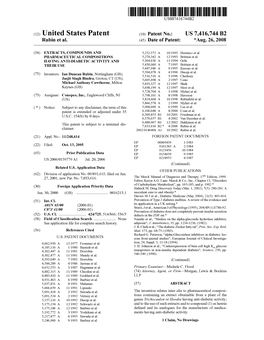 (12) United States Patent (10) Patent No.: US 7.416,744 B2 Rubin Et Al
