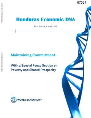 Focus Section Poverty and Shared Prosperity in Honduras