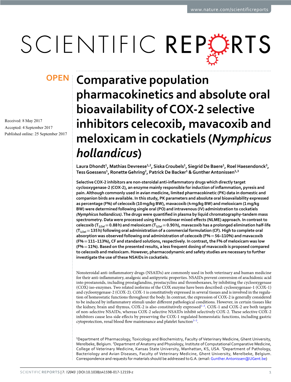 Comparative Population Pharmacokinetics and Absolute Oral