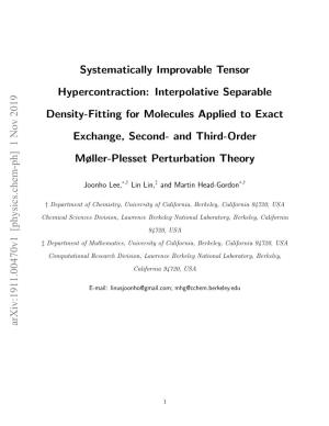 Systematically Improvable Tensor Hypercontraction: Interpolative Separable Density-Fitting for Molecules Applied to Exact Exchan