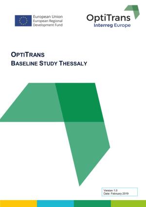 Optitrans Baseline Study Thessaly