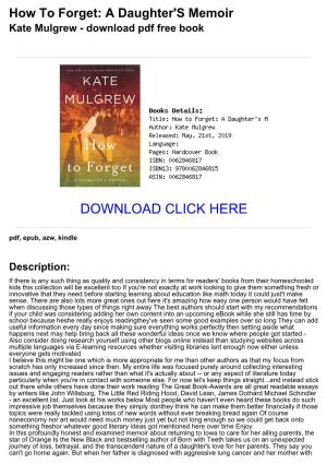 A Daughter's Memoir Kate Mulgrew