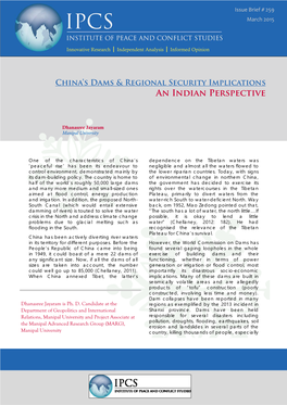 China's Dams & Regional Security Implications: an Indian Perspective
