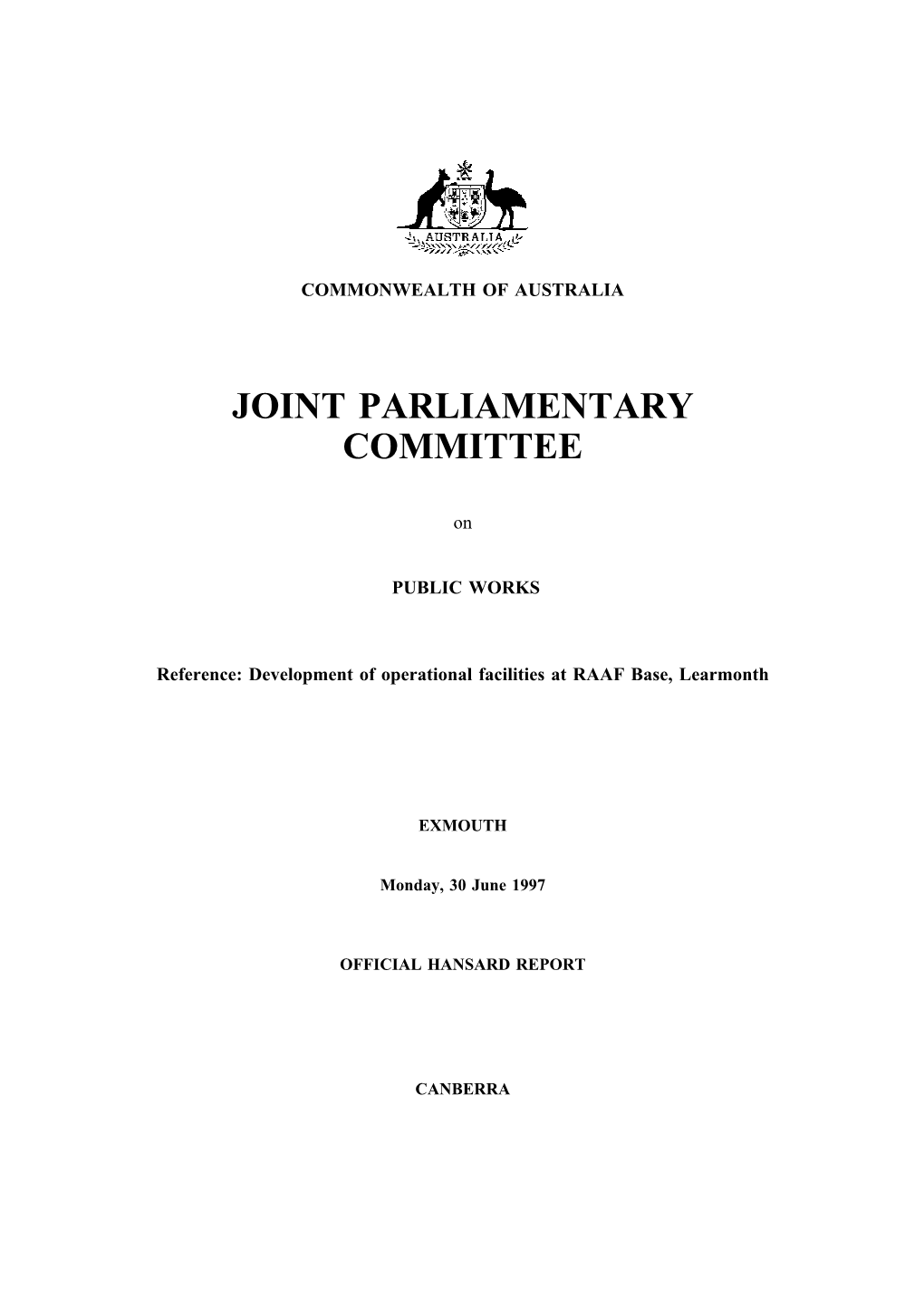 Joint Parliamentary Committee