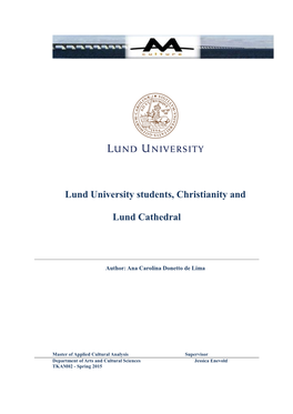 Lund University Students, Christianity and Lund Cathedral I