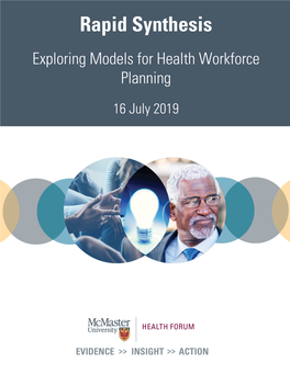 Rapid Synthesis. Exploring Models for Health Workforce Planning