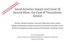 Social Activities Impact and Covid 19 Second Wave