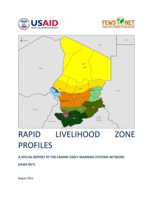 Rapid Livelihood Zone Profiles for Chad