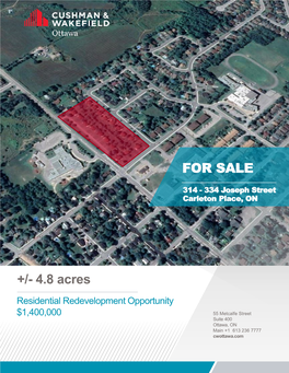 +/- 4.8 Acres for SALE