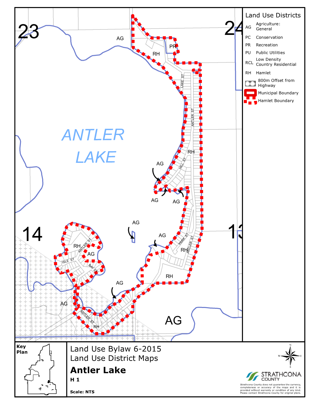 Antler Lake H 1 Strathcona County Does Not Guarantee the Currency, Completeness Or Accuracy of the Maps and It Is Provided Without Warrenty Or Condition of Any Kind