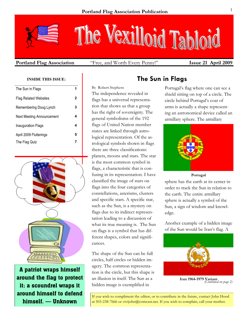 The Vexilloid Tabloid #21, April 2009