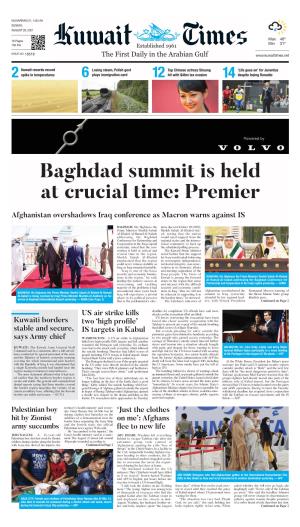 Baghdad Summit Is Held at Crucial Time: Premier