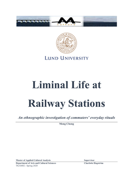 Liminal Life at Railway Stations