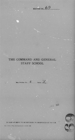 The Command and General Staff School