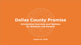 Dallas County Promise Power Point 2020-2021.Pdf