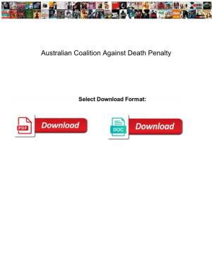 Australian Coalition Against Death Penalty