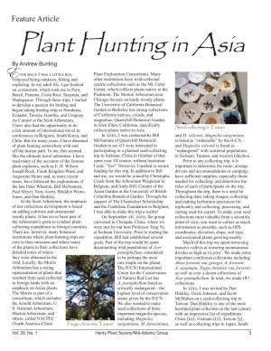 Plant Hunting in Asia by Andrew Bunting