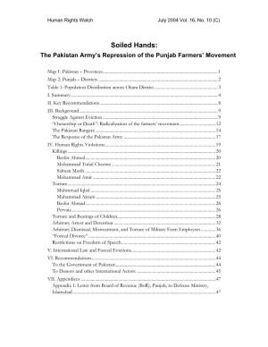 The Pakistan Army's Repression of the Punjab