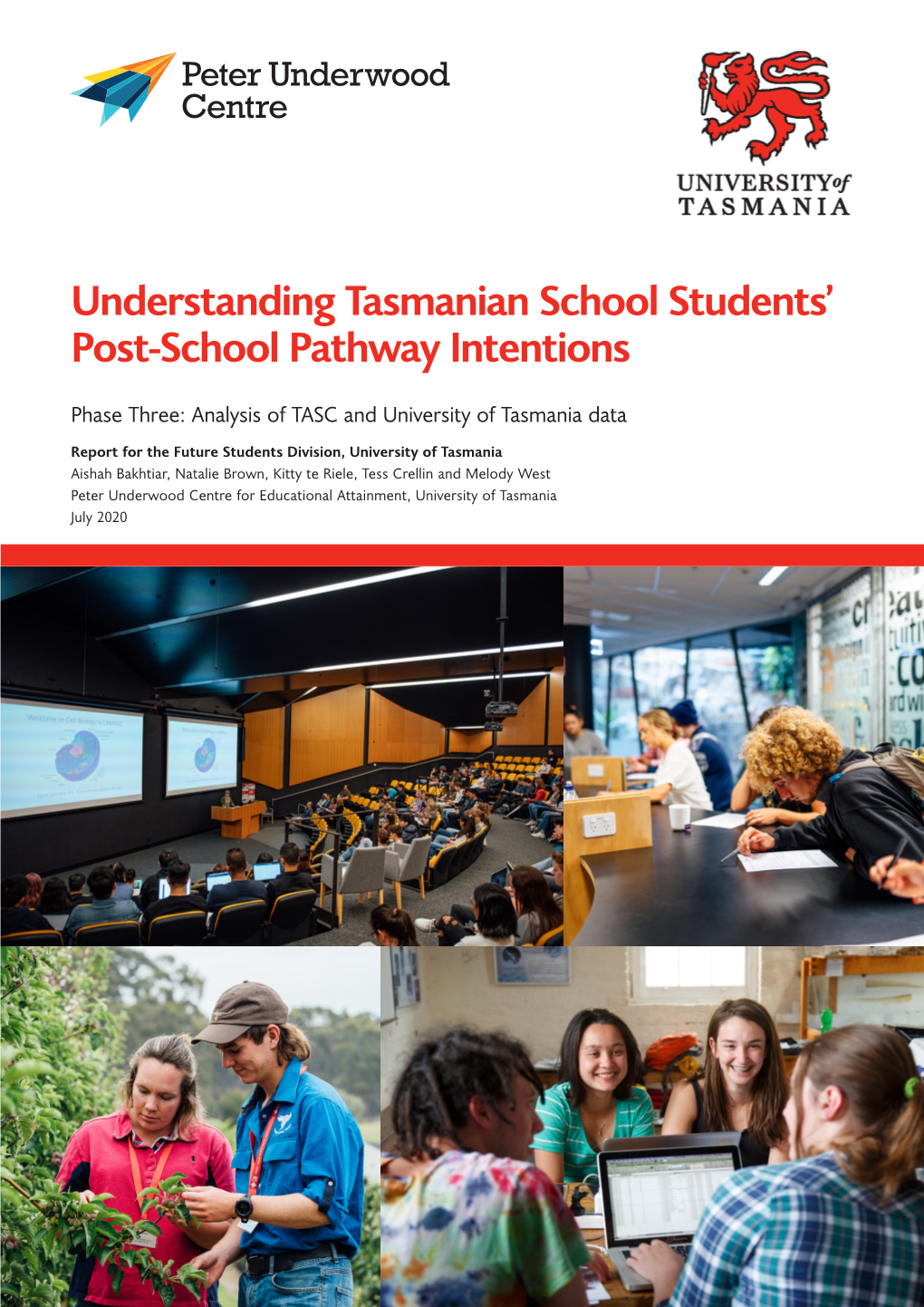 Understanding Tasmanian School Students' Post-School Pathway Intentions