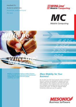 Mobile Computing Mobile Computing More Mobility for Your Business!