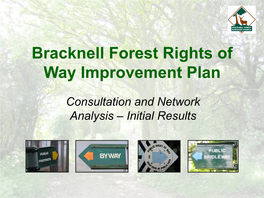 Bracknell Forest Rights of Way Improvement Plan
