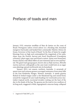Preface. Cane Toads
