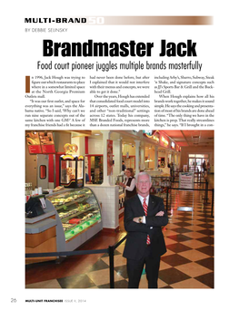 Brandmaster Jack Food Court Pioneer Juggles Multiple Brands Masterfully