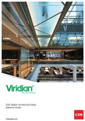 2015 Viridian Architectural Glass Selection Guide