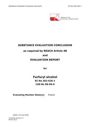 Furfuryl Alcohol EC No 202-626-1 CAS No 98-00-0