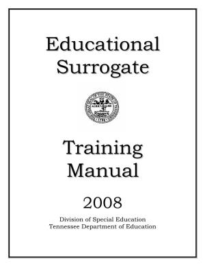 Education Surrogate Training Manual