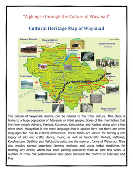 Cultural Heritage Map of Wayanad