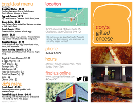 Download a PDF of Our Menu