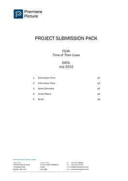 Project Submission Pack