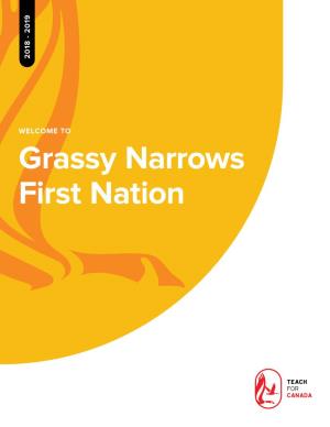 Grassy Narrows First Nation Boozhoo