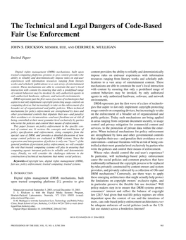 The Technical and Legal Dangers of Code-Based Fair Use Enforcement