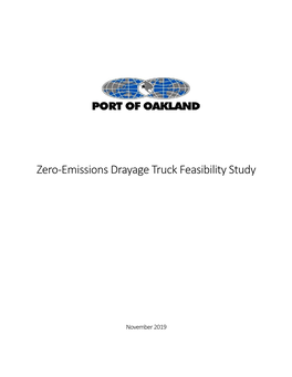 Zero-Emissions Drayage Truck Feasibility Study