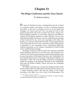 The Belgic Confession and the True Church W