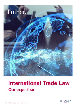 International Trade Law Our Expertise