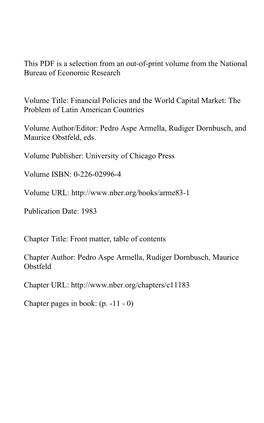 Front Matter, Table of Contents