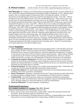 R. Michael Guidash 585-802-1532(M) / 585-256-1336(H) / Mguidash@Rmguidash-Consulting.Com