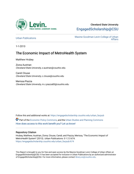 The Economic Impact of Metrohealth System
