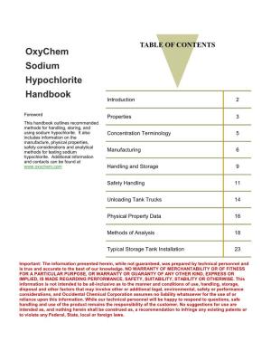 Oxychem Sodium Hypochlorite Handbook