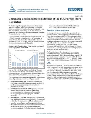 Citizenship and Immigration Statuses of the U.S