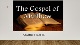 The Gospel of Matthew the Message of Jesus Is to Go to the “Lost Sheep of Israel”
