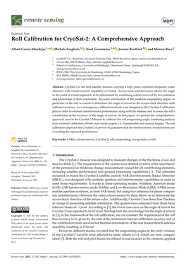 Roll Calibration for Cryosat-2: a Comprehensive Approach